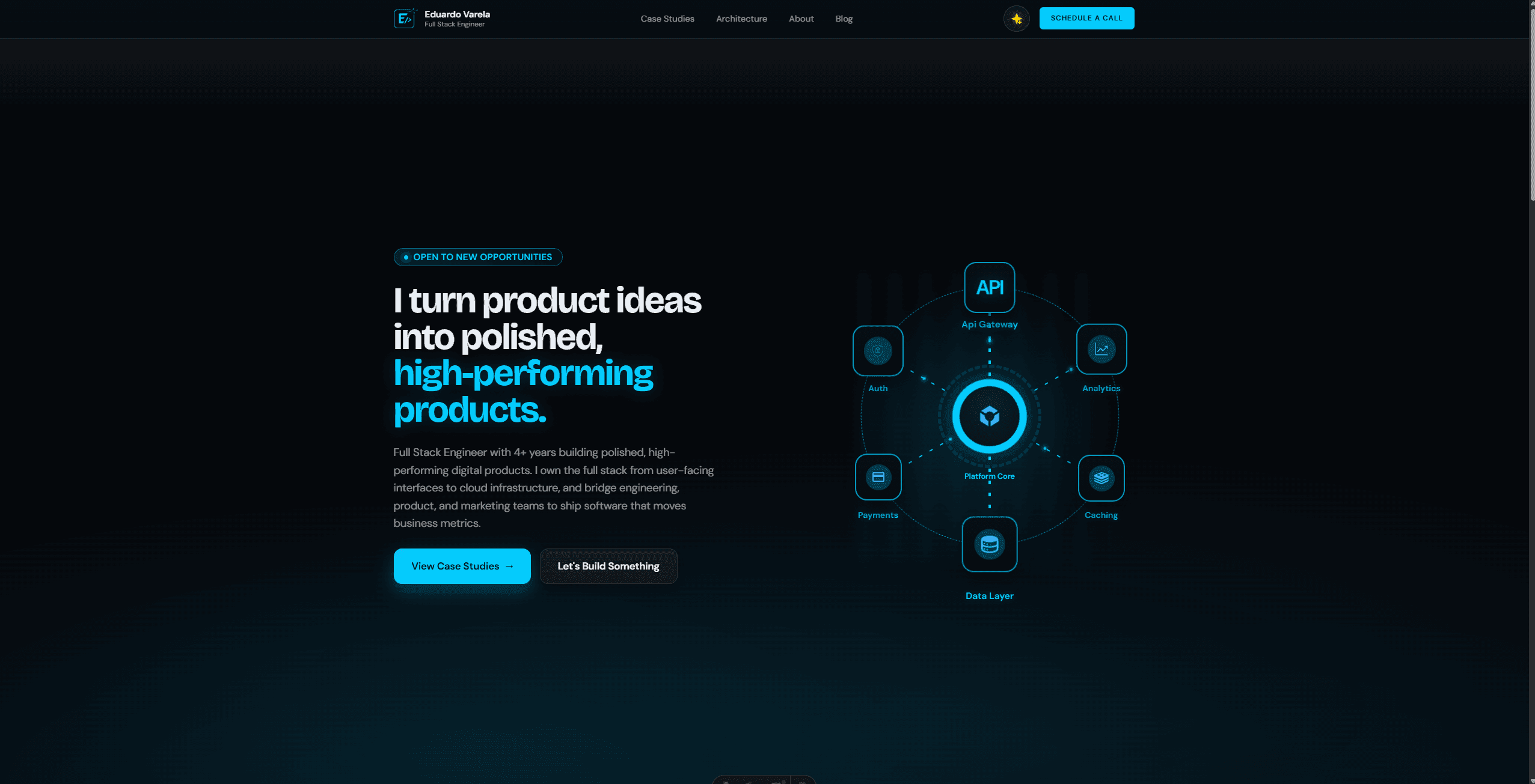 Personal Portfolio & Engineering Blog preview 1