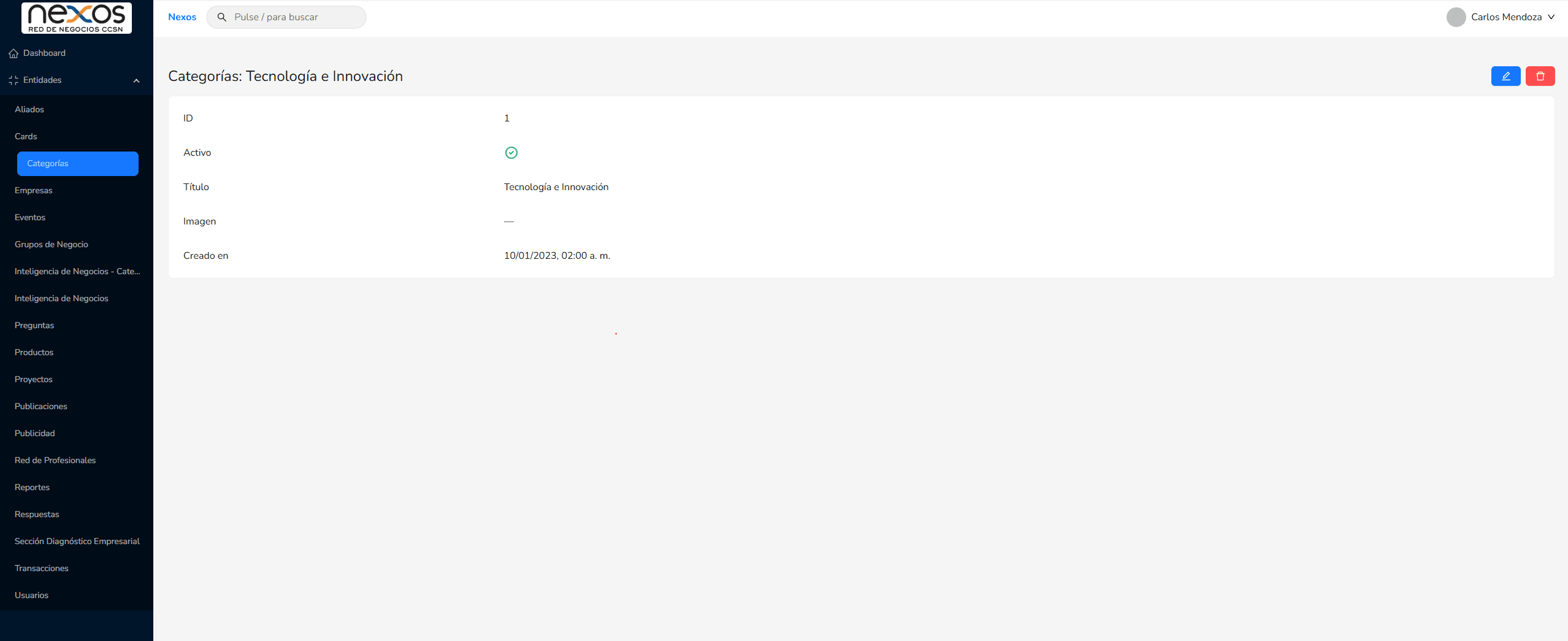 Nexos Admin Panel preview 1