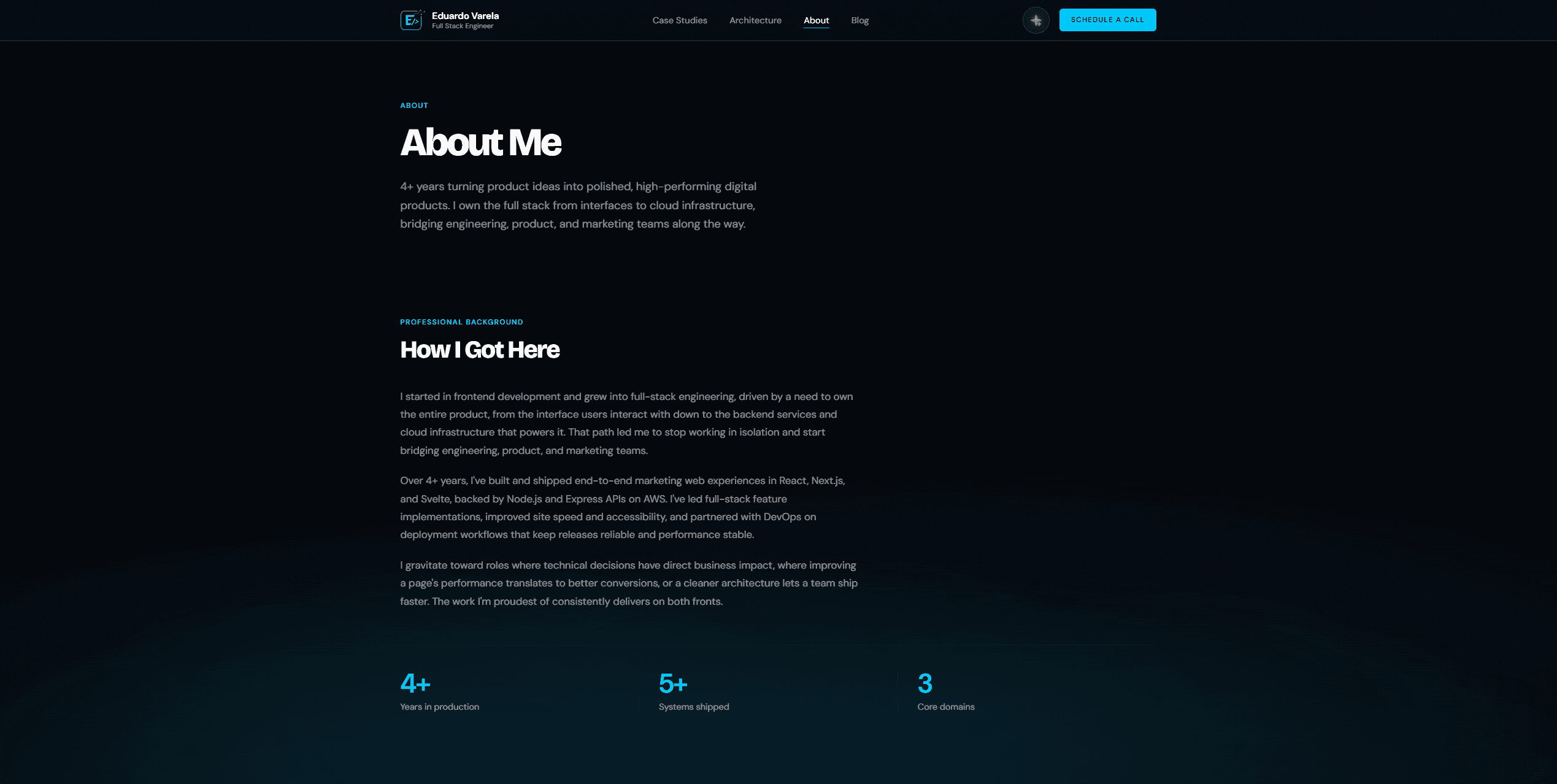 Personal Portfolio & Engineering Blog preview 3