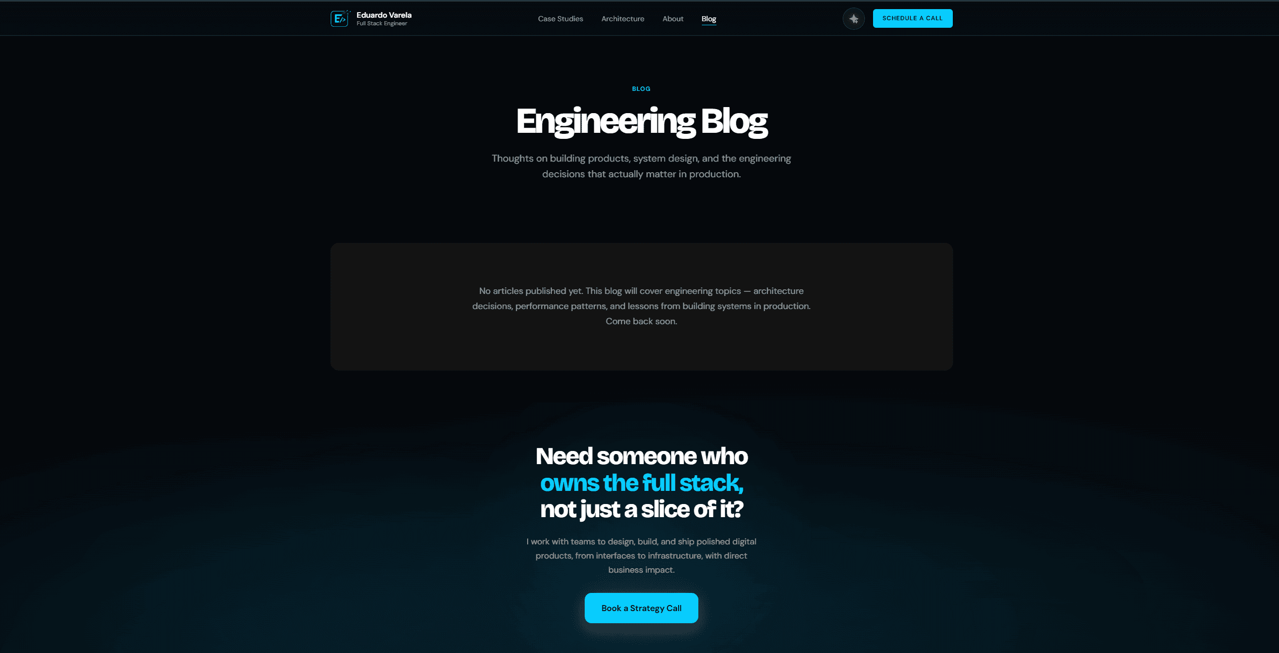 Personal Portfolio & Engineering Blog preview 4