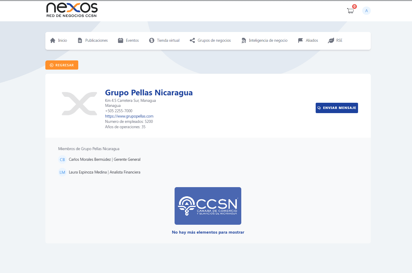 Nexos - CCSN Member Portal preview 2